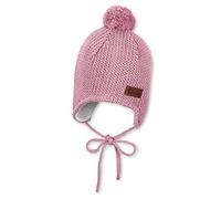 Sterntaler Berretto con Pompon Lavorato a Maglia con paraorecchie, Colore: Rosa, 51 Bambine e Ragazze