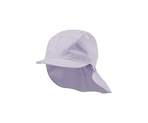 Sterntaler Berretto con Protezione per Il Collo in Popeline Biologico, con Protezione per Il Collo + paraorecchie Che Protegge la Testa dal Sole - Parasole Baby UV 50+ con Nastro, Lilla., 47 cm