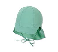Sterntaler Berretto con Visiera con Protezione per Il Collo Bambini, Verde Medio, 45 Unisex-Bimbi