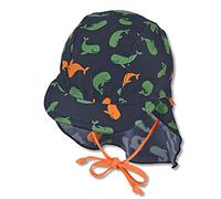Sterntaler Berretto con Visiera e Protezione per Il Collo Cappello da Sole, Blu Marino, 51 Bimbo