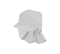 Sterntaler Berretto con Visiera e Protezione sul Collo, con nastrini, età: 6-9 Mesi, Taglia: 45, Grigio Chiaro