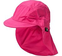 Sterntaler Berretto con Visiera e Protezione sul Collo per Bambina, con nastrini, età: 2-4 Anni, Taglia: 53, Rosa (Magenta)