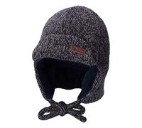 Sterntaler Berretto da Aviatore, Lavorato a Maglia, con paraorecchie e Nastro, Colore: Blu Marino, Blu Marino, 49