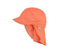 Sterntaler - Kid's Peaked Cap with Neck Protection Uni - Cappellino 49 cm rosso