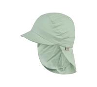 Sterntaler - Kid's Peaked Cap with Neck Protection Uni - Cappellino 49 cm verde