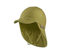 Sterntaler Berretto Unisex con Protezione per Il Collo con paraorecchie e Nastro di Legatura, Cappello da Sole, Verde Muschio, 51