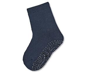 Sterntaler Calzini con Suola Antiscivolo FLI Soft Uni, Blu Mare, 33/34 Bambino