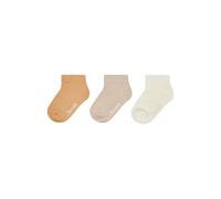 Sterntaler Calzini unisex per sneaker, 3 pezzi, tinta unita, sabbia, 22