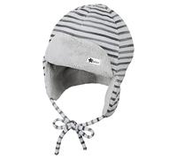 Sterntaler Cappello da Aviatore a Strisce con ratina Berretto, Grigio Chiaro, XXS Bambini e Ragazzi