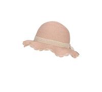 Sterntaler Cappello da Paglia da Bambina con Glitter, Rosa Pallido, 47 cm