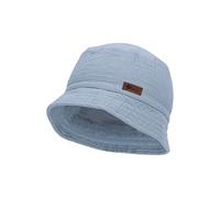 Sterntaler Cappello da Pescatore in Mussola Bambini, Grigio/Blu, 47 Unisex-Adulto