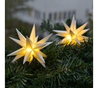 STERNTALER Catena luminosa LED 9 stelle da esterni, bianco Sterntaler