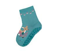 Sterntaler FLI Soft Rehkitz Pantofole a calzino, Turchese Scuro, 18 Bimba
