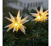 STERNTALER Ghirlanda luminosa Stella, bianca Ø 12 cm 18 punte a 3 luci Sterntaler
