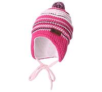 Sterntaler GOTS - Berretto con Pompon a Righe, Colore: Rosa, 47