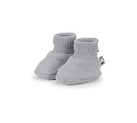 Sterntaler GOTS, Scarpa Lavorata a Maglia Unisex-Bimbi 0-24, Grigio Chiaro Mel, 16 EU