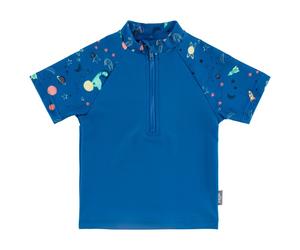 Sterntaler - Kid's Badeshirt Kurzarm Weltraum - Lycra 68 blu
