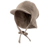 Sterntaler - Kid's gefütterte Schirmmütze Nacken Uni - Cappellino 47 cm marrone