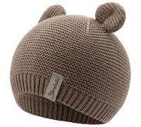 Sterntaler - Kids' Knitted Beanie with Ears - Berretto 45 cm marrone