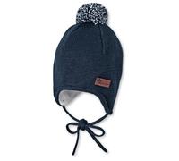 Sterntaler - Kid's OCS Knitted Beanie Pompom - Berretto 49 cm blu