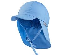 Sterntaler - Kids' Peaked Cap with Neck Flap - Cappellino 45 cm blu