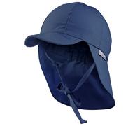 Sterntaler - Kids' Peaked Cap with Neck Flap - Cappellino 45 cm blu
