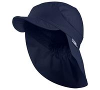 Sterntaler - Kid's Peaked Cap with Neck Protection Uni - Cappellino 47 cm blu