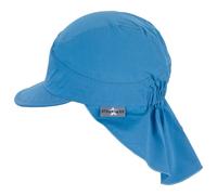 Sterntaler - Kid's Peaked Cap with Neck Protection Uni - Cappellino 57 cm blu