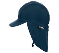Sterntaler - Kid's Peaked Cap with Neck Protection with Cord - Cappellino 47 cm blu