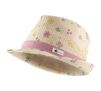 Sterntaler - Kid's Straw Hat - Flowers - Cappello 49 cm beige