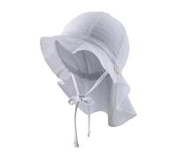 Sterntaler Mussola di Cotone Unisex per Bambini, con Nastro di Legatura, Cappello da Sole, Bianco, 47