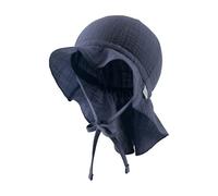 Sterntaler Kinder Sonnenhut aus Baumwoll Musselin mit Bindeband Cappello da Sole, Blu, 53 Unisex-Adulto