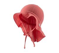 Sterntaler Kinder Sonnenhut aus Baumwoll Musselin mit Bindeband Cappello da Sole, Corallo, 47 Unisex-Adulto