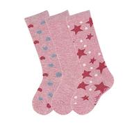 Sterntaler Kniestrümpfe 3er-pack Bambina, Rosa (Rosa Mel. 703), 23-26