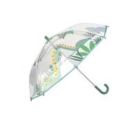 Sterntaler Ombrello Dino Rexi - Ombrello per bambini con chiusura velcro - Manico semicircolare - Stampato Dino, trasparente, multicolore