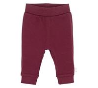 Sterntaler Pantaloni da Bambina in Jersey con Risvolto, Rosso Scuro, 1 Mese