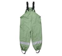 Sterntaler Pantaloni da Pioggia Unisex per Bambini, Imbottiti, Impermeabili, con Bottone Automatico e Cuciture Nastrate, Colore: Verde, Verde, 12 Mesi