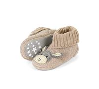 Sterntaler Pantofole asino Emmi - Pantofole unisex in feltro di lana - comode scarpe da bambino e bambini con suola antiscivolo - asilo pantofole con elastico in maglia, beige., 28 EU