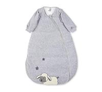 Sterntaler Sacco nanna Stanley La Pecorella per bambini, Maniche rimovibili, Termoregolazione, Cerniera, Taglia: 110, Grigio/Blu
