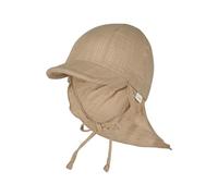 Sterntaler - Schirmmütze mit Nackenschutz aus Baumwoll Musselin mit Bindeband, Cappello da Sole Unisex - Adulto