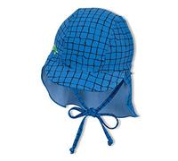 Sterntaler Schirmmütze mit Nackenschutz Krokodil Cappello da Sole, Blu, 47 Bimbo