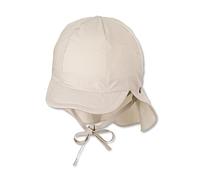 Sterntaler Schirmmütze mit Nackenschutz mit Bindebänder und Einsteckbaren Ohrenklappen Berretto Unisex per Bambini (1 Confezione), Beige, 47