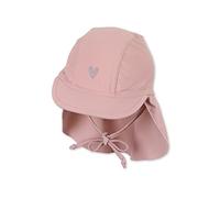 Sterntaler Schirmmütze Nackenschutz Herz Cuffia da Nuoto, Zartrosa, Normal Ragazzi Unisex