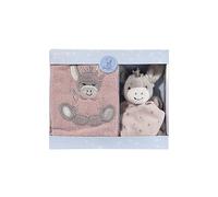 Sterntaler Set regalo con asinello Emmi Girl Flora Rose, composto da asciugamano per bambini e piccolo doudou