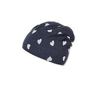 Sterntaler Slouch-Beanie Herzchen Cappellino, Blu Mel, 49 cm Bimba