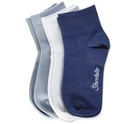 Sterntaler Sneaker-Söckchen 3er-Pack Bambus, Calzini Bimbo 0-24, blau, 18