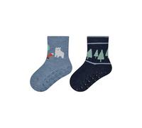 Sterntaler Socken Wald Calze ABS DP Foresta, Blu, 25-26 Bambini e Ragazzi