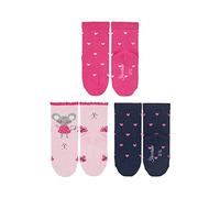 Sterntaler Söckchen 3er-Pack Herzen/Maus, Calzini Bimba 0-24, Pink, 18