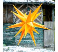 STERNTALER Stella a 18 punte Jumbo Ø 1m da esterni, gialla Sterntaler
