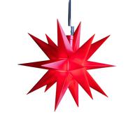 STERNTALER Stella LED esterni, 18 punte Ø12cm batteria, rosso Sterntaler